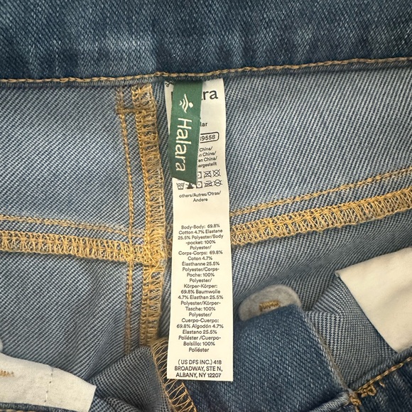 HALARA Flex High waist cuffed wide leg jeans - Picture 4 of 8